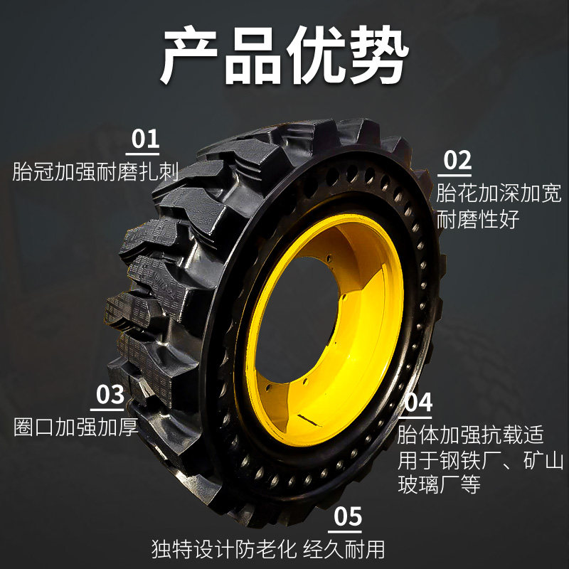铲车装载机实心轮胎20.5/70 1200-16 16/70-20 24 23.5 17.5-25
