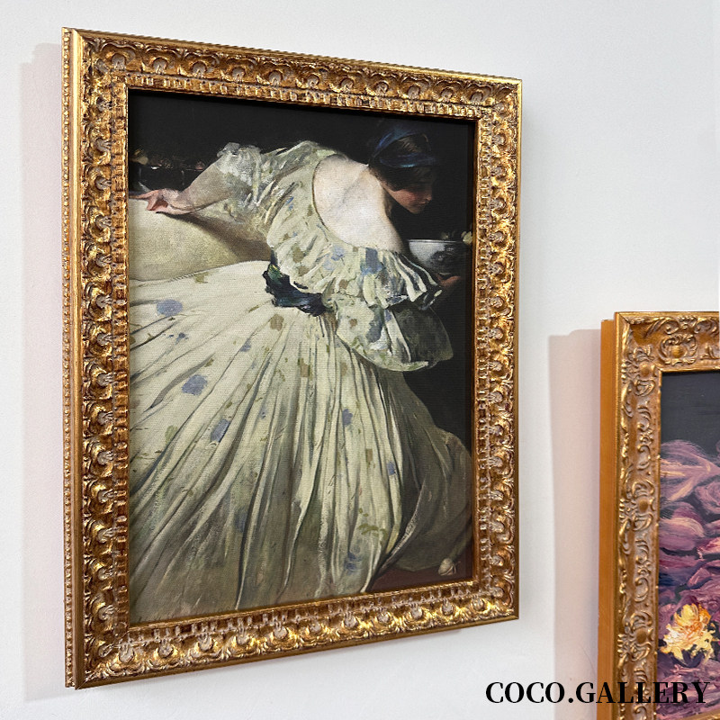 可可的画廊法式中古小众定制艺术古典人物挂画客餐厅玄关装饰画