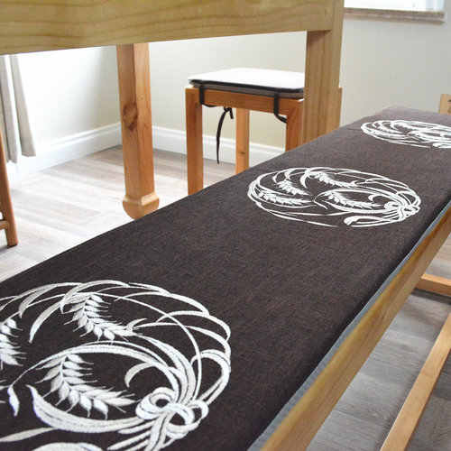 新中式定制防滑底长凳垫坐垫椅垫茶凳垫可拆洗沙发垫鞋凳垫