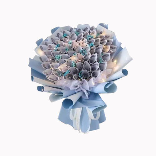 网红手工制作有钱花diy花束装材料包套装生日礼物干花满天星包装