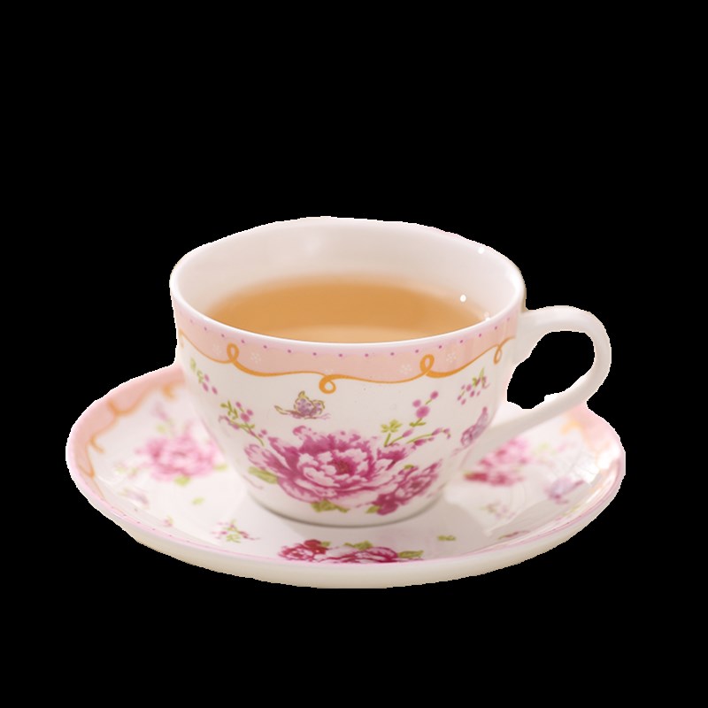田园陶瓷新款花草茶具套装下午茶水果茶玻璃茶壶过滤底座蜡烛加热