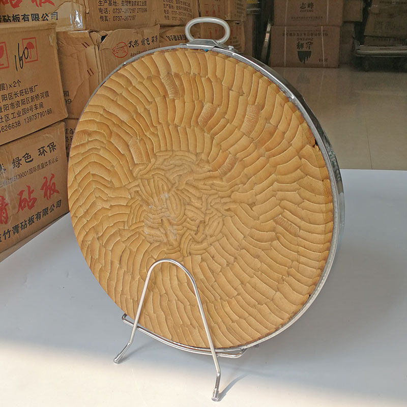 圆形加厚竹片砧板整竹商用剁砍骨头剁肉卖肉菜墩加大号案板切菜板