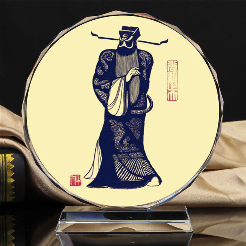 包拯/包公/包青天画像纪念品摆设装饰水晶摆件工艺品廉政文化礼物