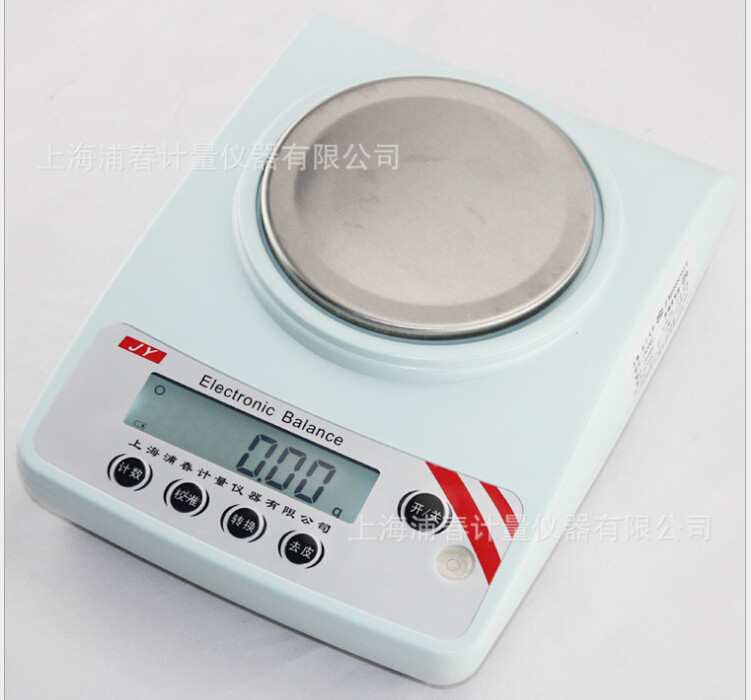 上海浦春电子天平500g/0.1g实验室用电子称工业称精密电子秤