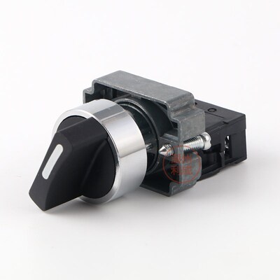 ZB2银点XB2-BD21C两档XB2-BD21一常开常闭BD41C旋钮按钮开关22mm