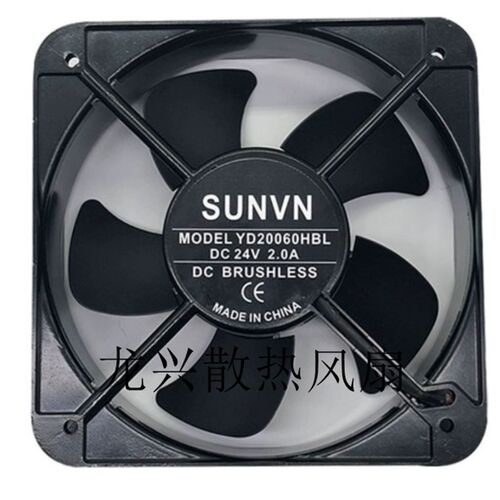 全新DC20060 12V 24V 充电桩变频器大风量轴流净化器风机散热风扇