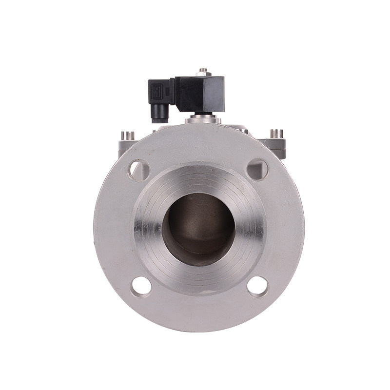 悦尔大口径常闭不锈钢法兰先导式水用电磁阀DN65 80 100AC220V24V