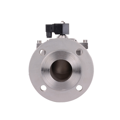 悦尔大口径常闭不锈钢法兰先导式水用电磁阀DN65 80 100AC220V24V