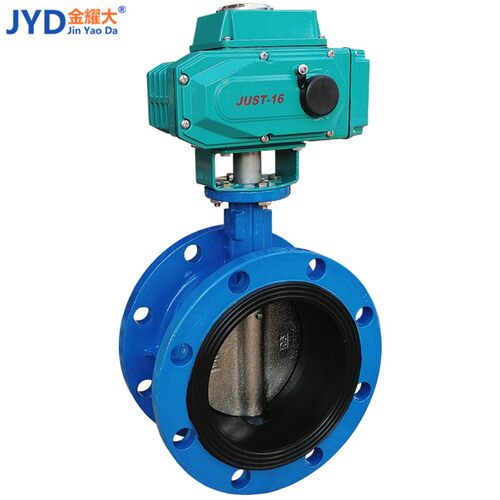 D941X-16Q电动法兰蝶阀220V软密封碟阀开关型4寸6寸8寸DN100 150