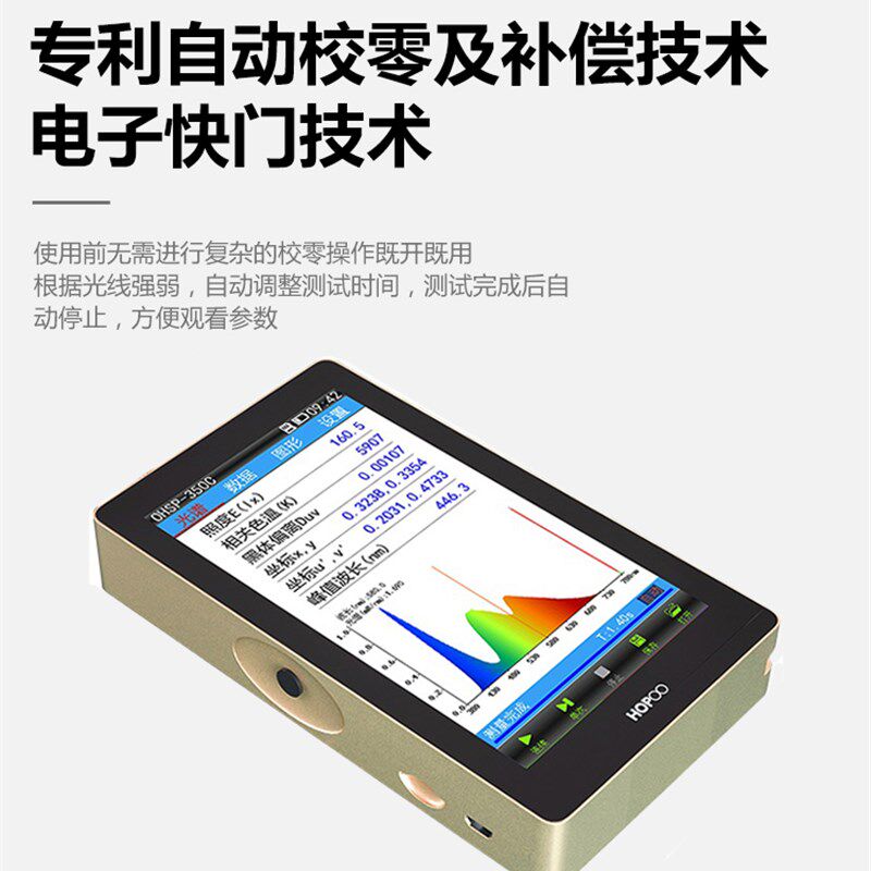 PAR/PPFD测试仪 LED植物生长灯测试仪虹谱OHSP350P植物光照分析仪