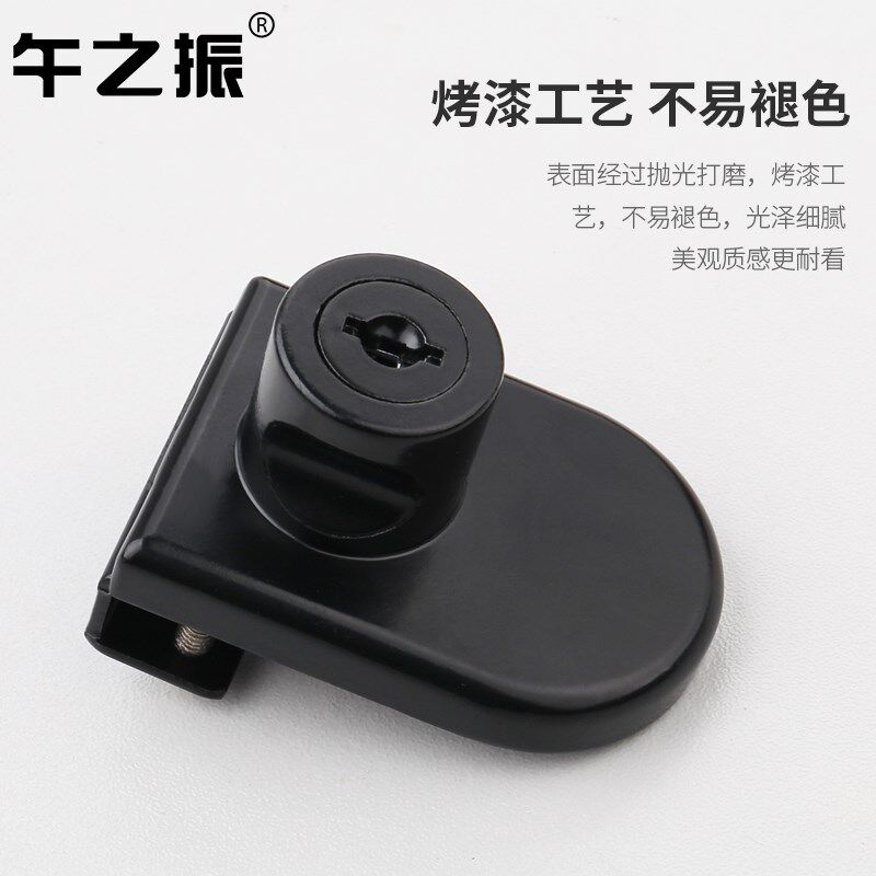 玻璃柜锁商场展示柜门锁单门橱窗锁手机柜台双开锁柜锁玻璃移门锁