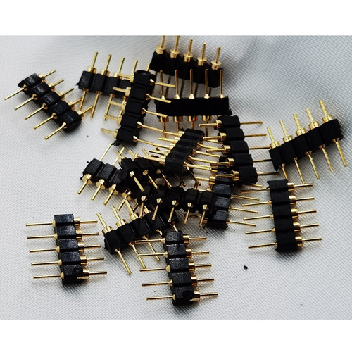 圆排针/圆孔排母2.54mm间距 1*2*3*5*6*7*40p单排 插座 镀金 镀锡