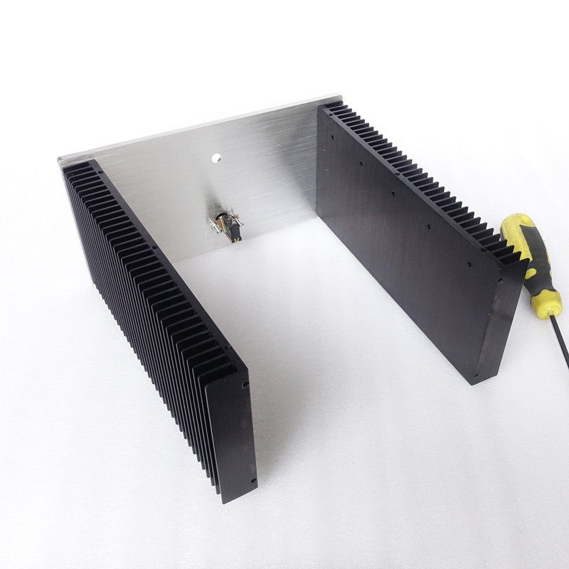 全铝拉丝精致小甲类功放机箱两侧散热片 纯铝HIFI DIY外壳