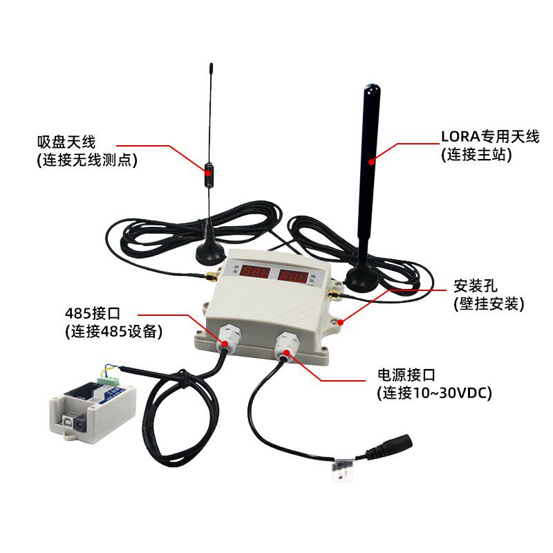 建大仁科大功率无线信号转发器中继器室外主从透传远距离转发8km