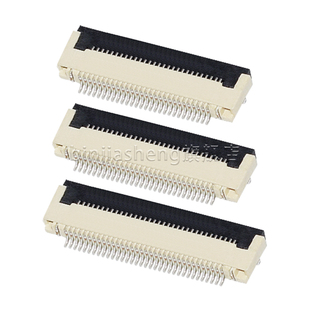 FFC/FPC翻盖下接0.5mm排线插座5 6 8 10 16 20 24 30-50pin连接器