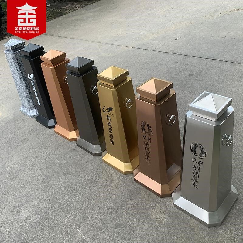 不锈钢路锥路障酒店禁止停车雪糕桶圆球配重反光锥小区物业警示墩
