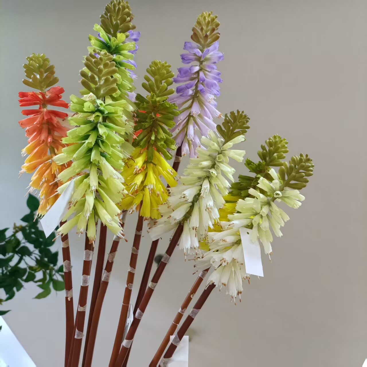 火炬百合3彷真花户外花海造景插花商场布置婚庆绢花彷真花束花卉