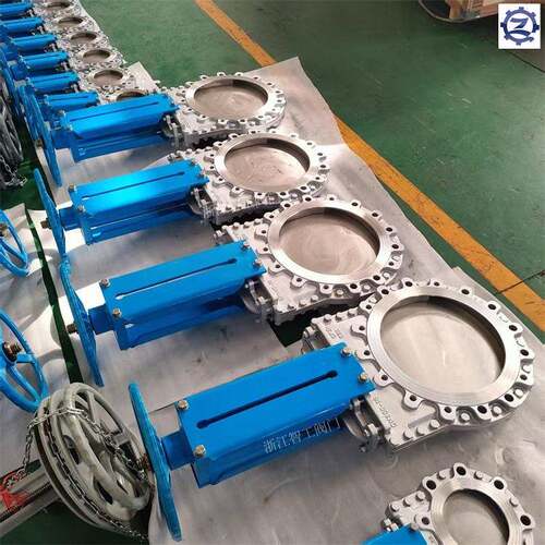 智 不锈钢R双向密封矿浆阀 ZGL浙江智工P7FX-163L 全通径刀闸工阀