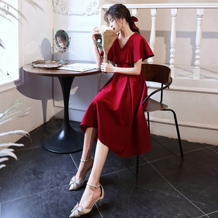 2026新款大码敬酒服遮肚子女新娘结婚礼服高腰胖mm回门订婚裙深