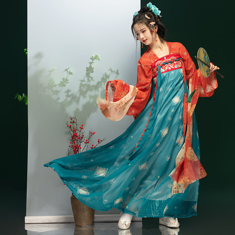 2026新款唐制汉服女款夏季成人古装中国风日常唐装超仙原创齐胸襦图片