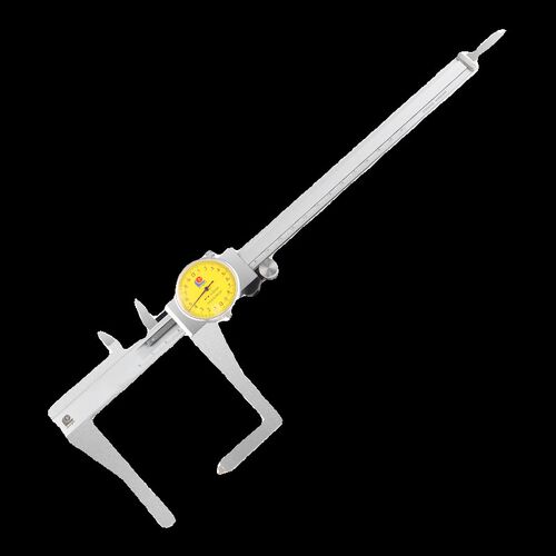 正品广陆壁厚带表卡尺高精度不锈钢测管厚度0-200mm0.02卡尺