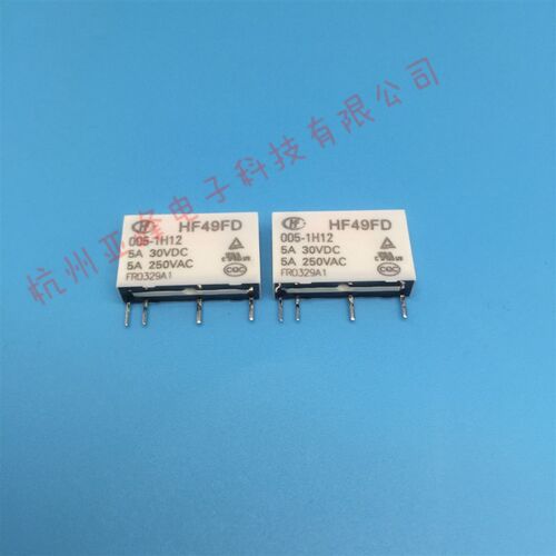 继电器HF49FD-005 012 024 1H11 1H11T 1H12 T 4脚 5A 5V 12V 24V