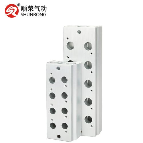 气动汇流板汇流排3V110/3V120/4V130电磁阀底座100M-2/3/4/5/6/7F