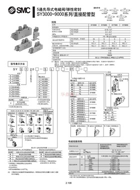 smc电磁阀SY5120/5220/5320-4/5/6LZ/LD/LZE/LZD-01-C4-C6-C8特惠