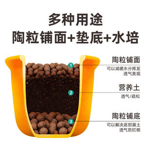 陶粒专用花盆垫底多肉养花营养土颗粒土种花陶土回填化妆室水培