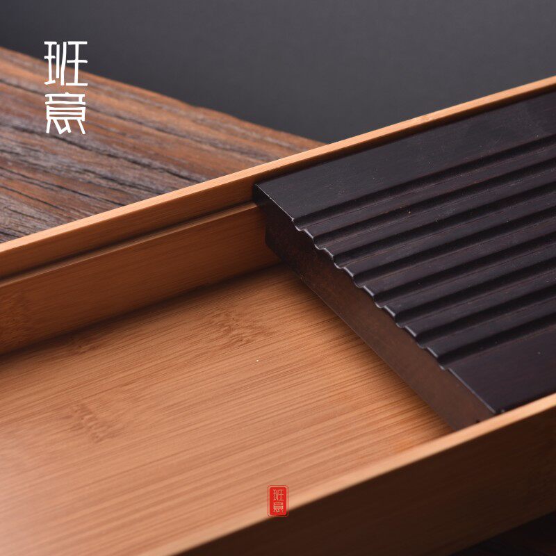 竹制台湾干泡盘 盛水茶海 功夫茶盘 茶道零配 蓄水茶盘竹制包邮