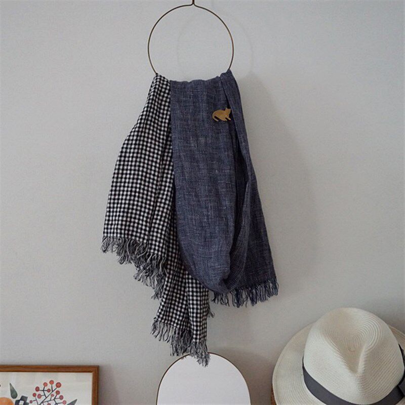 日本Fog linen work手作黄铜制猫咪别针可爱日系领口包包百搭装饰
