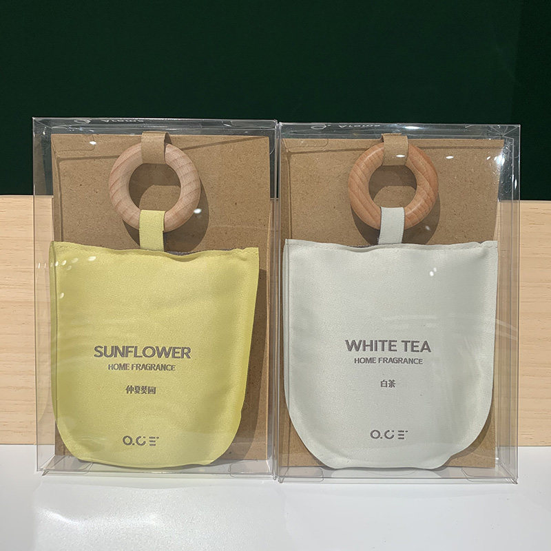 玉米芯+香精油 Swanlace 木环香袋汽车香囊车载香包衣柜衣橱香薰