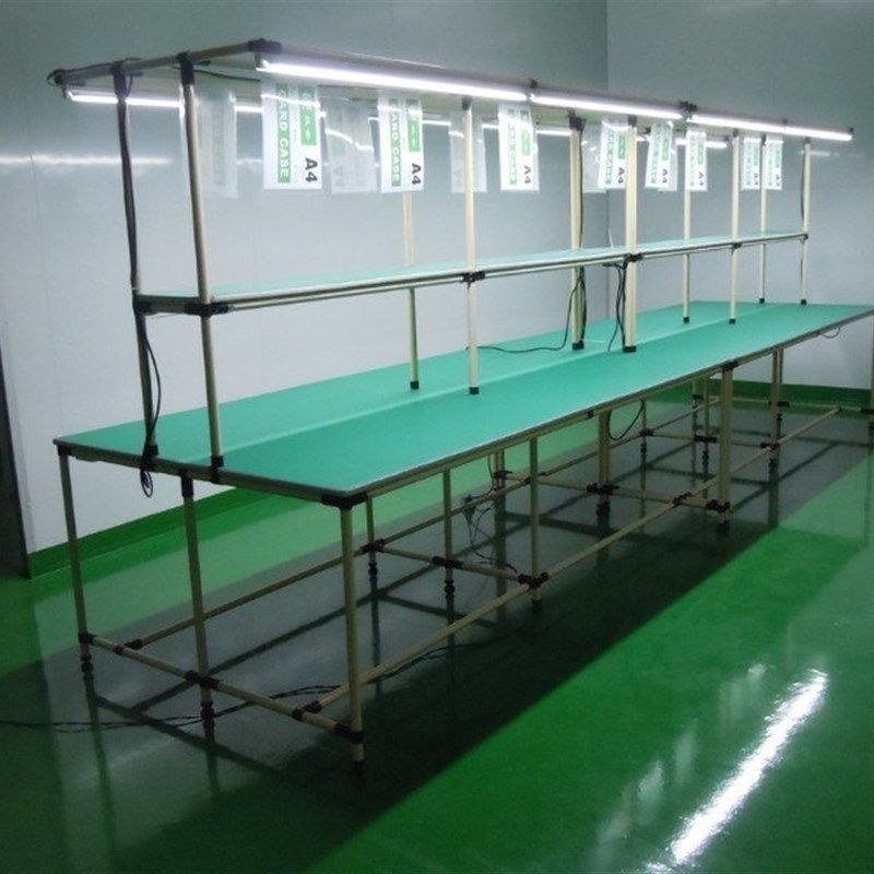 深圳工作台流水线 防静电工作台生产线 操作台电子厂操作台精益管