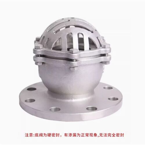 304不锈钢底阀止回阀H42W-6P吸抽水DN50丝扣法兰升降式井水泵底阀