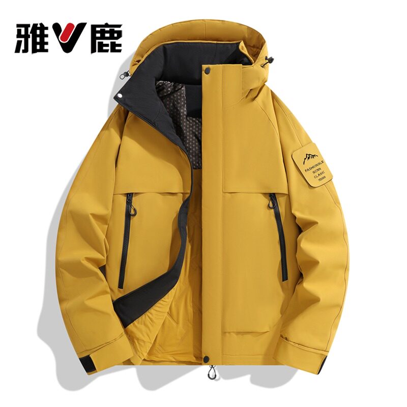 雅鹿情侣款户外休闲运动登山轻量化保暖棉服棉衣棉袄