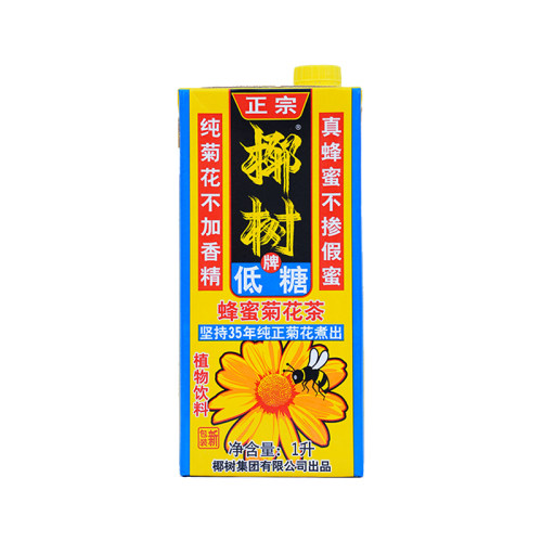 椰树牌蜂蜜菊花茶1L*12盒