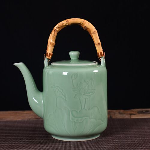 欣和青瓷大号家用凉茶壶茶具套装陶瓷茶壶特大容量凉水壶一壶八杯