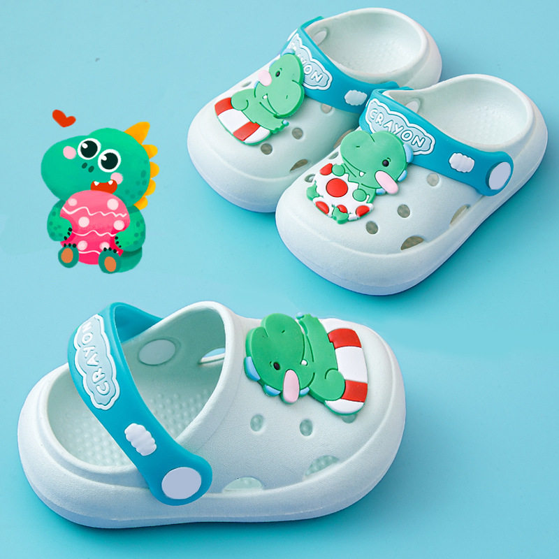 防滑凉鞋拖鞋厚底儿童洞洞鞋小孩踩屎感男童宝宝凉拖鞋拖女孩轻便