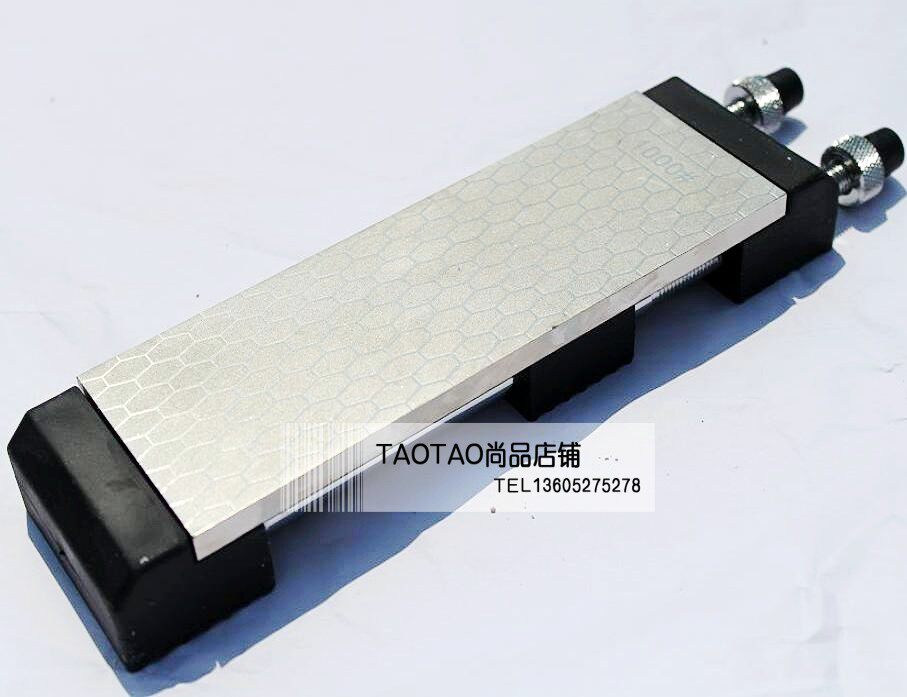 【DMD正品】金刚石油石磨刀器磨刀石+防滑硅胶磨石底座磨刀架未改