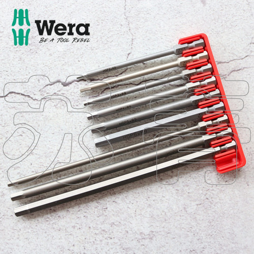 德国WERA维拉840/4 Z内六角螺丝批头 加长款 全长89mm和152mm