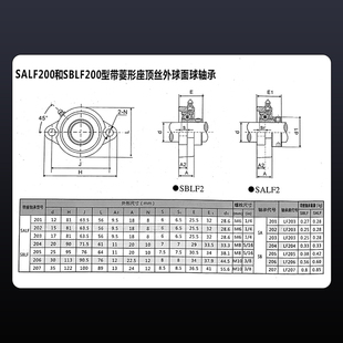 菱形带座轴承外球面轴承座SBLF201 202 SLF203 SBLF204 205 206