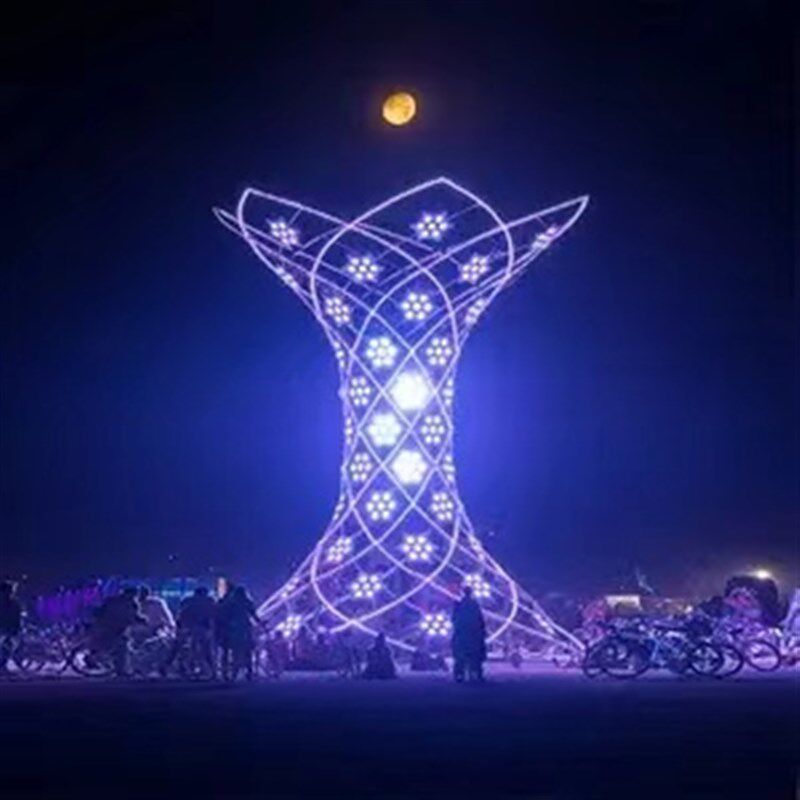 福建萤火虫星空激光投影灯户外氛围灯景区公园草坪亮化防水可定制