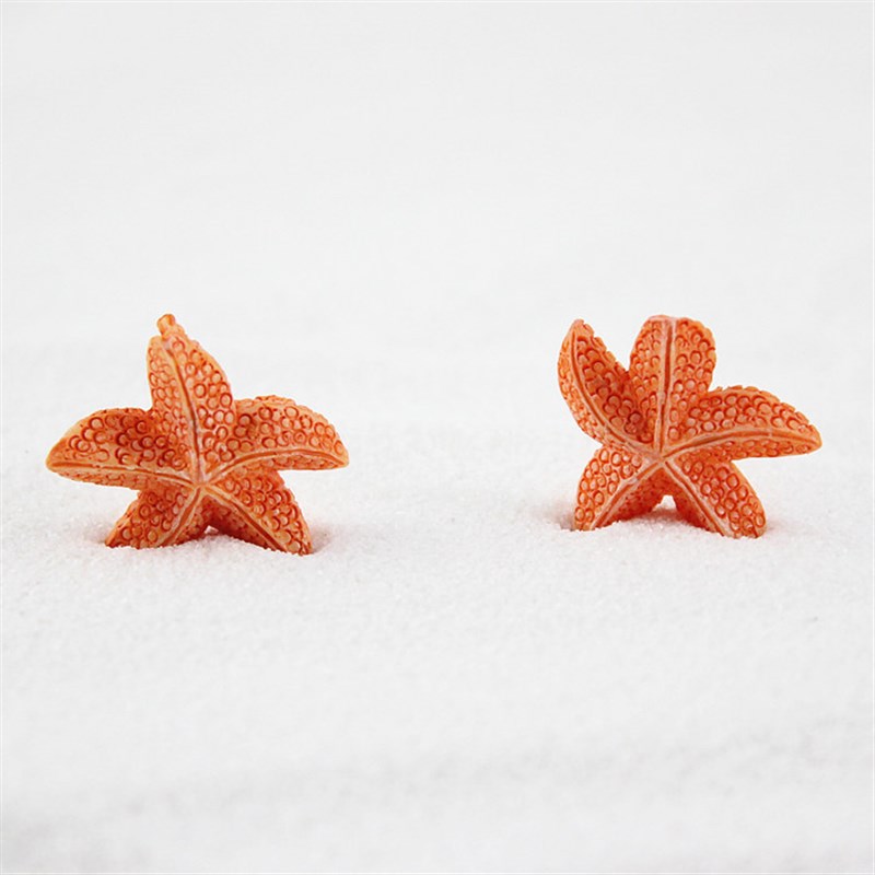 新品 鱼缸装饰小海星树脂 五角海星 水族箱装饰品 地中海风格摆件