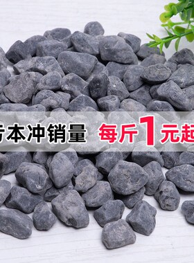 灰黑色砾石水洗石枯山水日式庭院造景装饰景观鹅卵石碎石子小石头