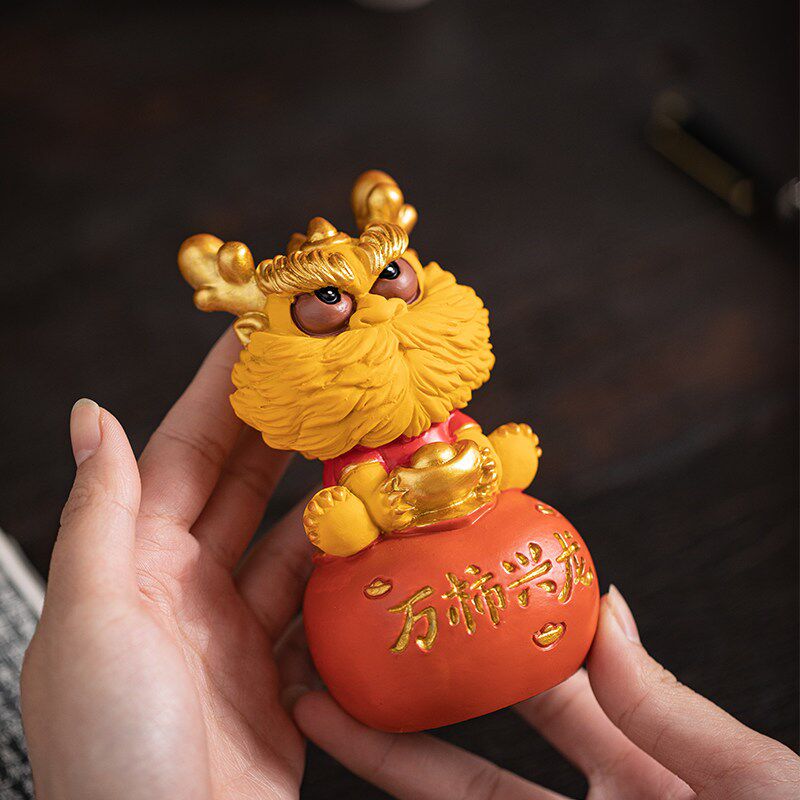 生肖龙摆件万柿兴龙桌面小摆设创意小礼品广告活动赠品宣传伴手礼