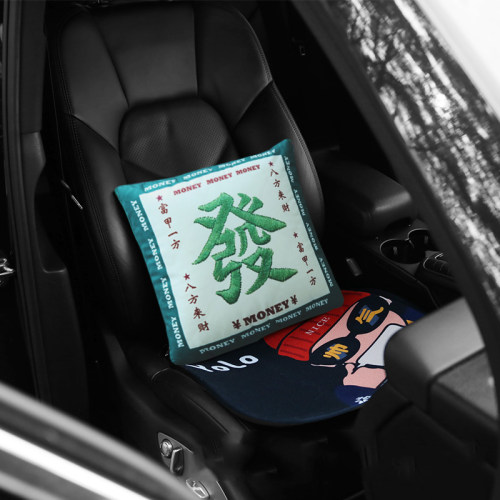 四季通用多功能抱枕被可当午睡毯 天然棉材质车用空调抱枕被 支援
