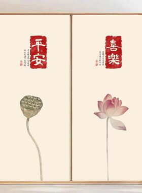 翻衣柜柜门纸自粘防水贴防门MOR潮翻新玻璃墙纸推拉门家具改造新