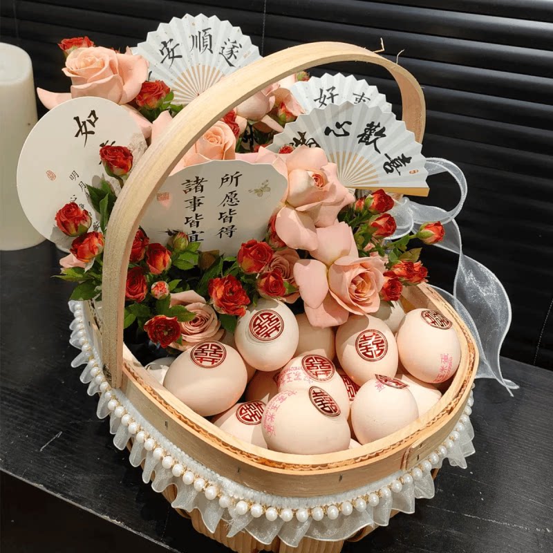 产后妈妈坐月子手提花束送花上门鲜花小时达全国同城月子月子花篮