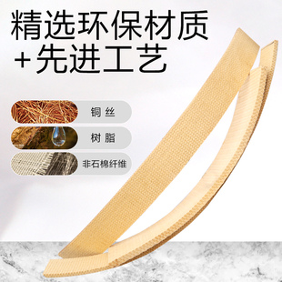 无石棉刹车带进口非石棉含铜丝耐磨编织树脂刹车带船用锚机刹车带
