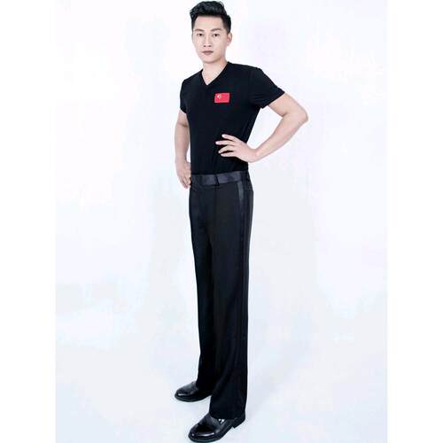 2026新款男舞蹈服练功服摩登舞服跳舞服拉丁舞服广场舞服交谊舞服